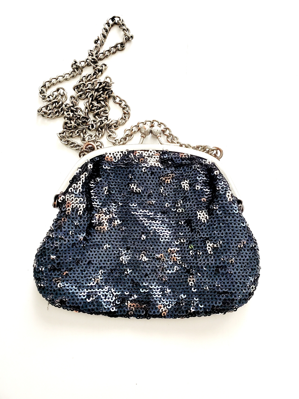 The Children's Place Navy Sequin Chain-Handle Clutch